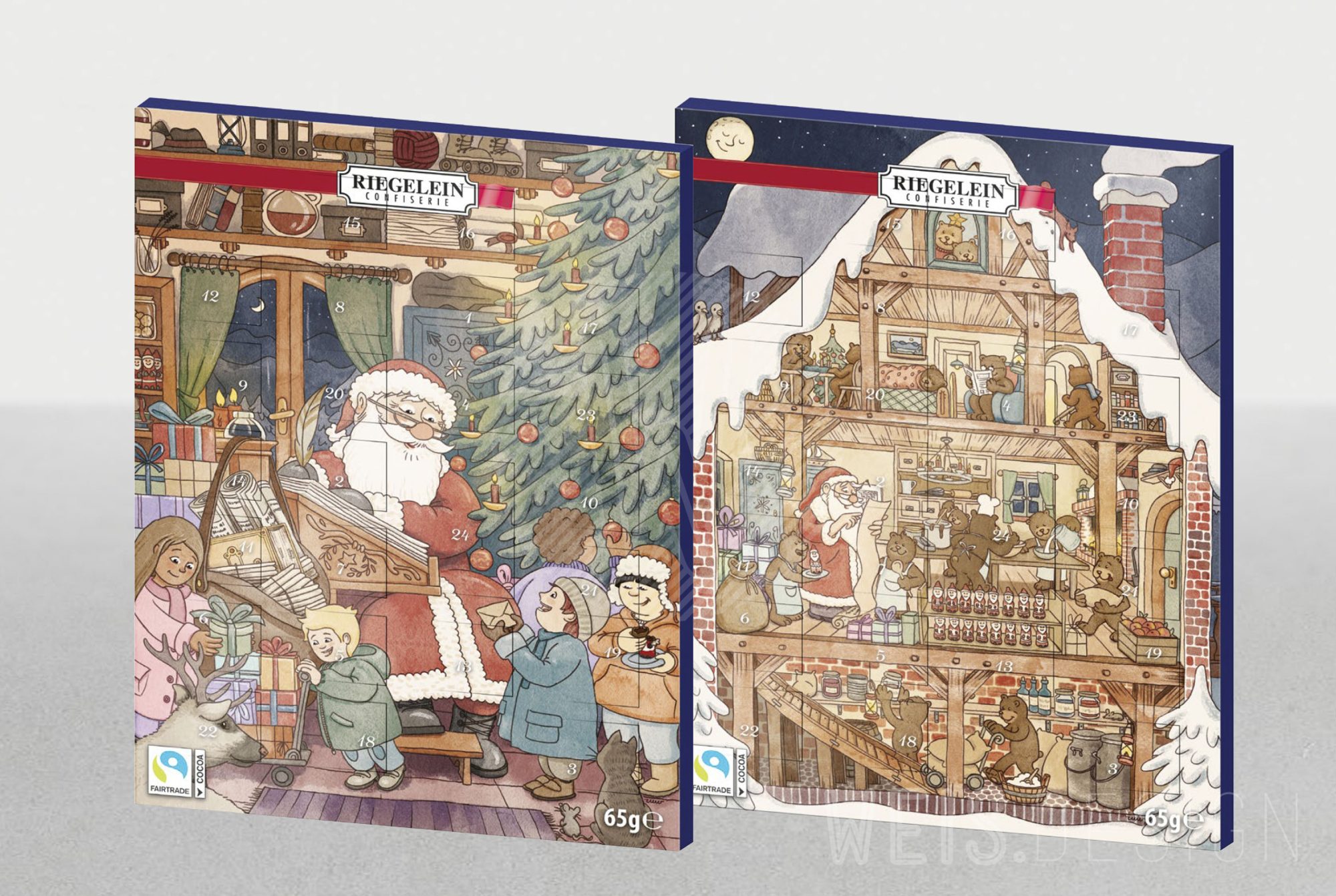 Adventskalendermotive Illustration